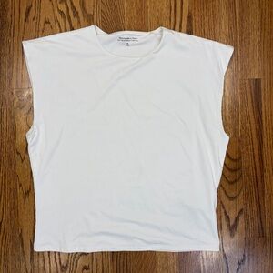 A&F Softest White Modal Tee